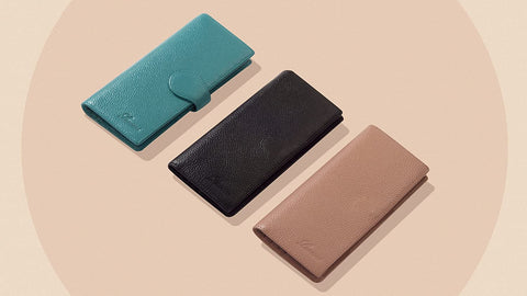 Lavemi RFID Blocking Ultra Slim Real Leather Credit Card Holder Clutch Wallets for Women