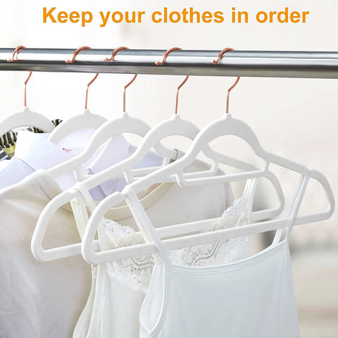 BAGAIL Pack of 80 Velvet Hangers