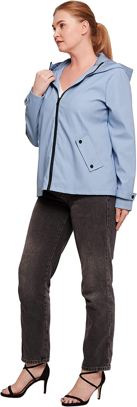Carrotomato Women's Waterproof Lightweight Jacket Sports Hooded Zip Up