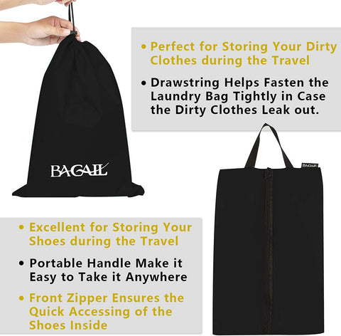 BAGAIL 6 Set / 8 Set Packing Cubes Luggage Packing Organizers for Travel Accessories