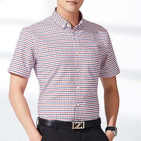 Men's Striped Plaid Button Down Shirts