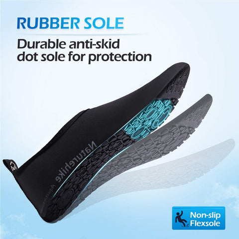 mysoft Women Men Water Shoes Barefoot Sports Aqua Yoga Socks for Beach Swim