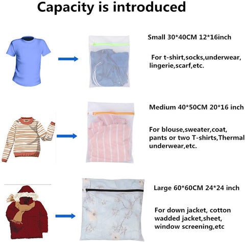 Bagail Set of 14 Mesh Laundry Bags for Your blouse,skirt,shirt,pants,jeans,dress,etc