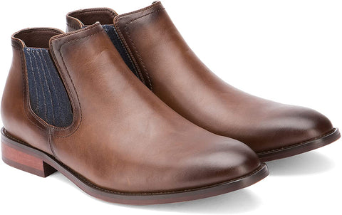 X RAY Footwear Men's The Andante Fashion Classic Combat Leather Duck Moc Boots, Apron toe, Thermoplastic rubber Outsole