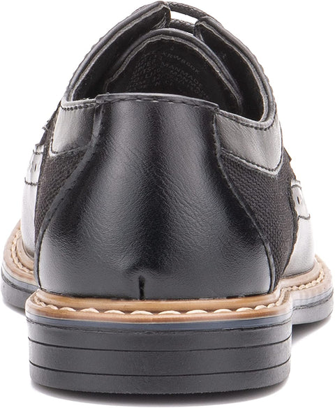 X RAY Footwear Winston Boy’s Fashion Handcrafted Classic Formal Leather Lace-Up Shoe-Oxford, Wingtip Toe, Thermoplastic Rubber Outsole