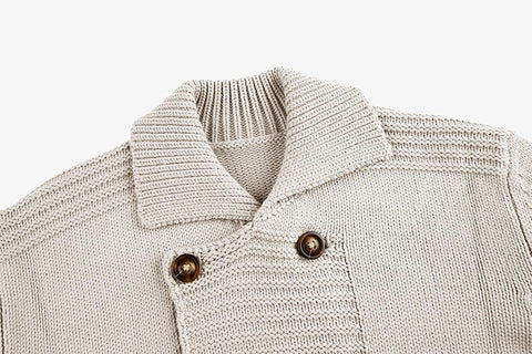 Mens Cable Knit Cardigan Sweater Stand Collar Button Down Loose Fit Long Sleeve Warm Casual Cardigans with Pockets