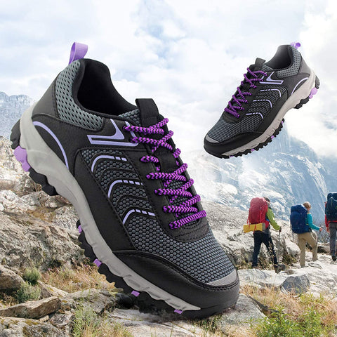 Womens Hiking Shoes Lightweight Outdoor Trekking Knit Shoes