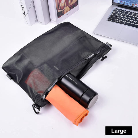 Bagail 4 Set Compression Packing Cubes+3 Water-resistant Airtight Zipper Pouch