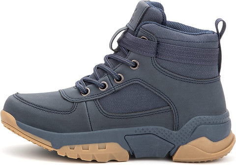 X RAY Footwear Boys Hoover High-Top Casual Walking Fashion Faux Leather Shoe Sneaker, Round Toe, Thermoplastic Rubber Outsole