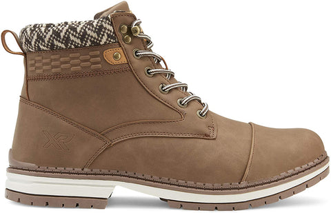 X RAY Footwear Men's Ruslan Fashion Classic Combat Faux Leather Winter Boots, Cap toe, Rubber Outsole