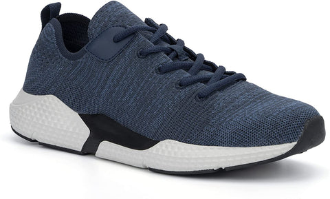 X RAY NY&Co Men's Riley Sneaker Low Top Casual Walking Fashion Shoe Sneaker, Round Toe, Ethylene Vinyl Acetate; Size 9.5 Navy/Blue