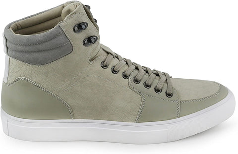 X RAY Footwear Men's Sherman High-Top Casual Walking Fashion Faux Leather Shoe Sneaker, Round Toe, Rubber Outsole