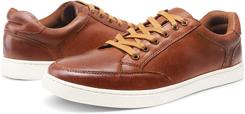 Valyrain Men's Sneakers Fashion Leather Casual Shoes Dress Sneaker Oxford Shoes