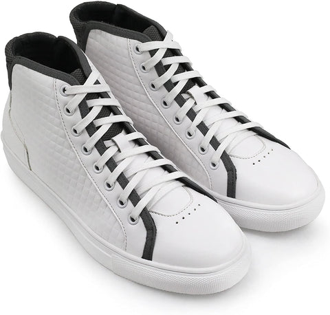 X RAY Footwear Men's Penn High-Top Casual Walking Fashion Faux Leather Shoe Sneaker, Round Toe, Rubber Outsole