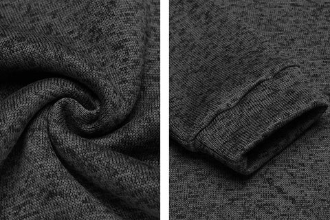 Men Casual Knit Pullover Sweatshirt Slim Fit Thermal Fashion Sweater
