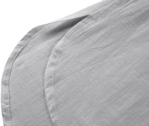 Womens V Neck Button Down Shirt Cuffed Sleeve Summer Beach Casual Tops Loose Fit Blouse with Two Side Pockets
