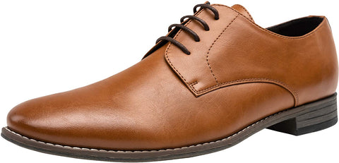 Men's Oxford Plain Toe Dress Shoes Classic Formal Derby Shoes