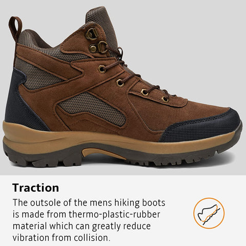 Men's Hiking Boots Waterproof Outdoor Lightweight Mountaineering Trekking Shoes