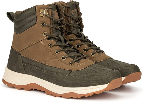 Xray Footwear Men's Half Dome Boot; Smooth faux leather, Lace-up front, Rubber sole