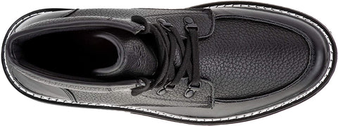 X RAY Footwear Men's Avery Fashion Classic Combat Hiking Faux Leather Moc Boots, Plain toe, Thermoplastic Rubber Outsole