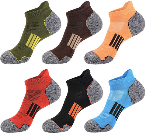 Mens Athletic Ankle Sports Running Low Cut Socks for Men 5 Pack
