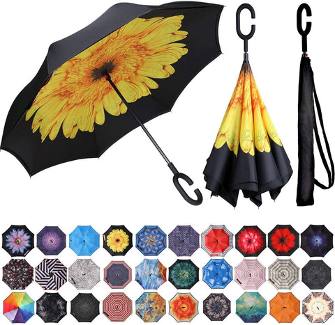 BAGAIL Inverted Umbrella and 68 inch Golf Umbrella