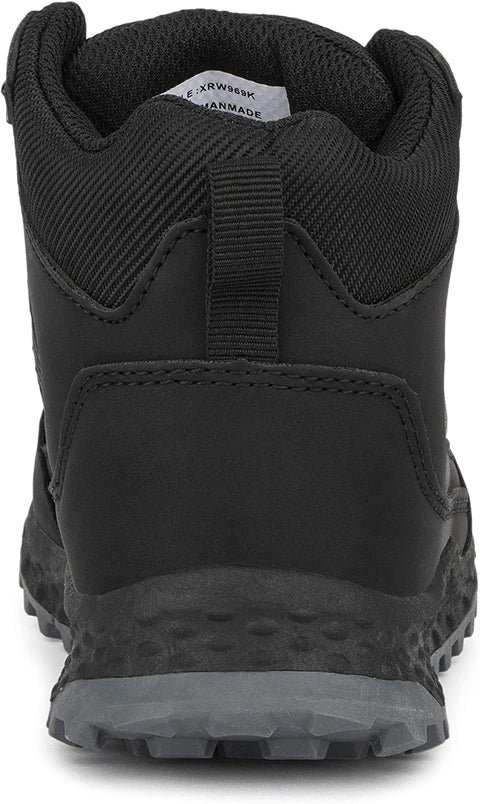X RAY Footwear Boys Panther High-Top Casual Walking Fashion Faux Leather Shoe Sneaker, Round Toe, Thermoplastic Rubber Outsole