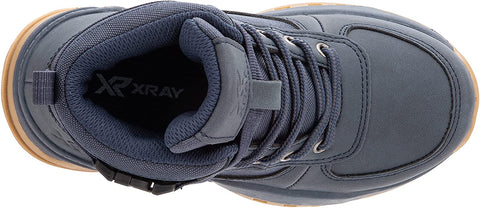 X RAY Footwear Boys Hoover High-Top Casual Walking Fashion Faux Leather Shoe Sneaker, Round Toe, Thermoplastic Rubber Outsole