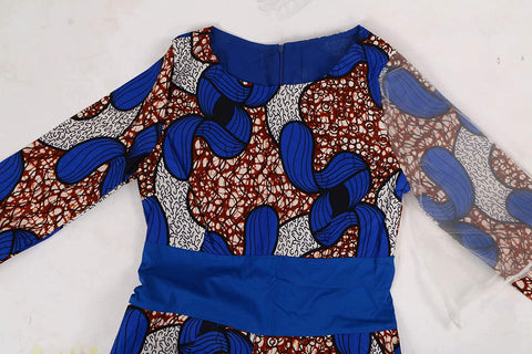 XIAOHUAGUA African Women Jumpsuits Casual Outfits Loose Romper Jumpsuit with Yarn Long Sleeves