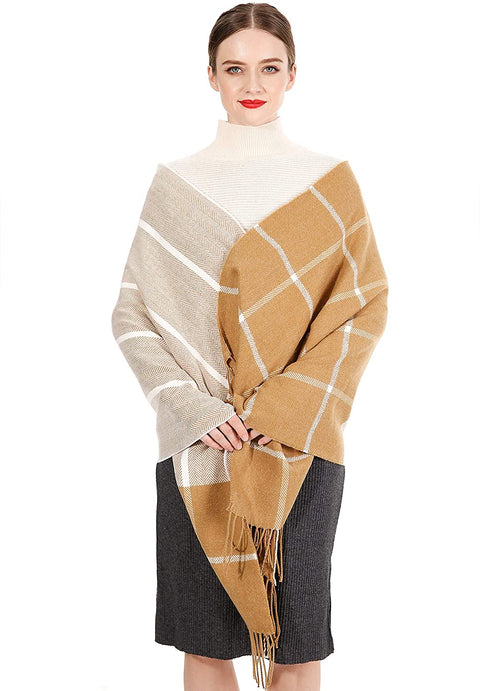 Carrotomato Women's Simple Shawl Soft Scarf Fashion Warm Shawl Winter Elegant Wrap