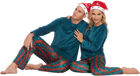 Matching Pajamas for Couples Set Fleece Pjs