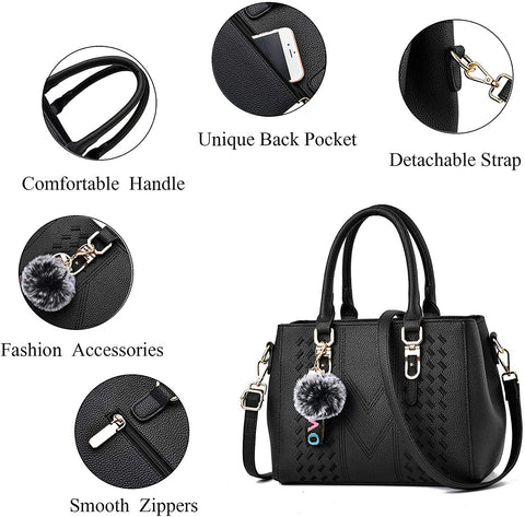 YNIQUE Satchel Purses and Handbags for Women Shoulder Tote Bags Top Handle Satchel