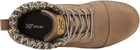 X RAY Footwear Men's Ruslan Fashion Classic Combat Faux Leather Winter Boots, Cap toe, Rubber Outsole