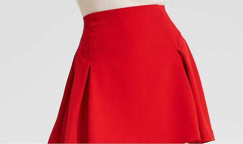 Womens A Line Short Pleated Skirt