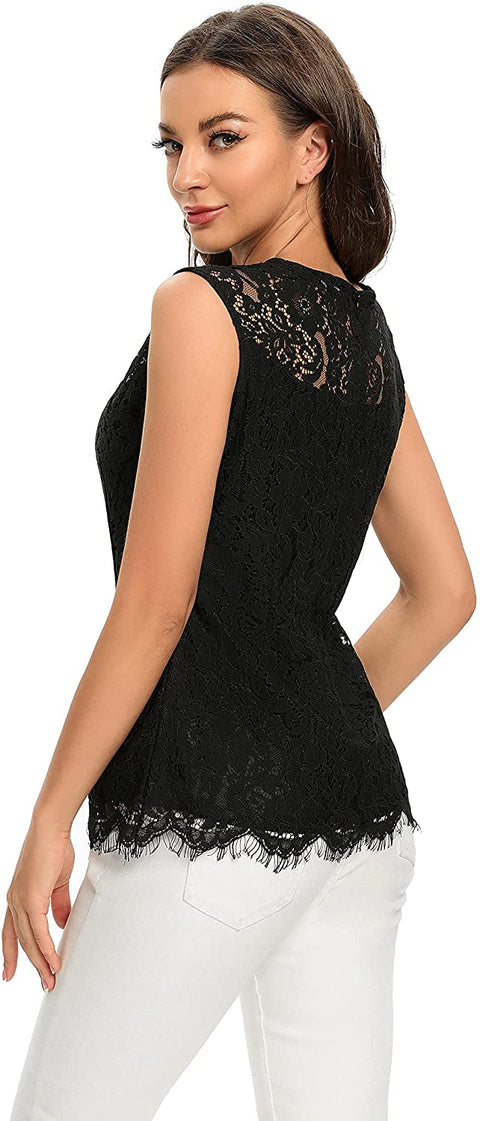Women's Lace Fashion Tops/Crop/T-Shirt/Tank/Midi