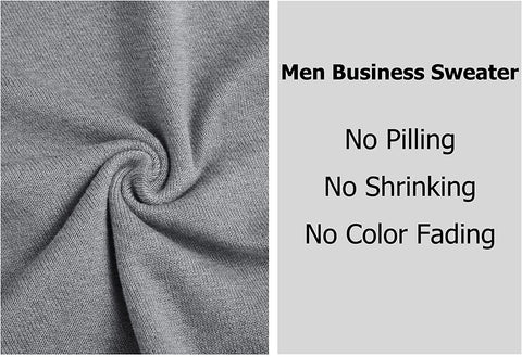 Men Knit Dress Sweater Slim Fit Crew Neck Long Sleeve Pullover Sweater