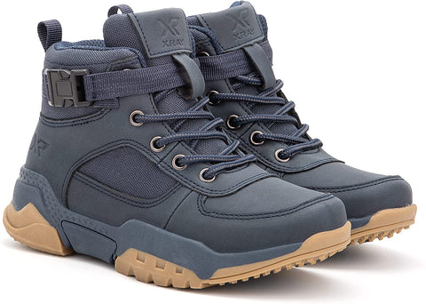 X RAY Footwear Boys Hoover High-Top Casual Walking Fashion Faux Leather Shoe Sneaker, Round Toe, Thermoplastic Rubber Outsole
