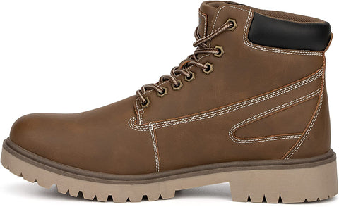 Xray Footwear Men's Tallac Work Boot, Sleek faux-leather, Lace-up front, Round Toe, Thermoplastic rubber sole Outsole