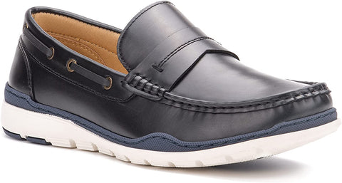 X RAY Footwear Men's Alexus, Low Top Casual Walking Boat Shoe Loafer, Apron Toe, Ethylene Vinyl Acetate Outsole