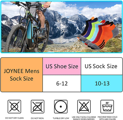 Mens Ankle Athletic Low Cut Socks for Men Sports Running Cushion 6 Pack