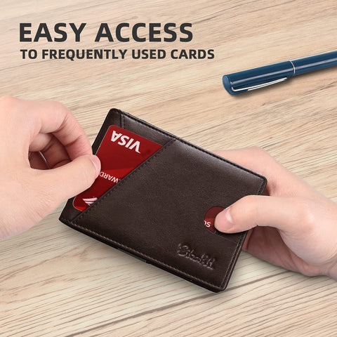 Zitahli Slim RFID Blocking Wallet for Men
