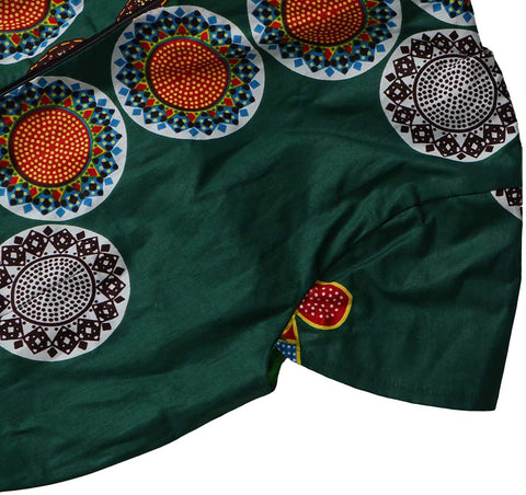 XIAOHUAGUA African Print Skirts Short Sleeves Asymmetric Women's Dress Dashiki Print Clothing