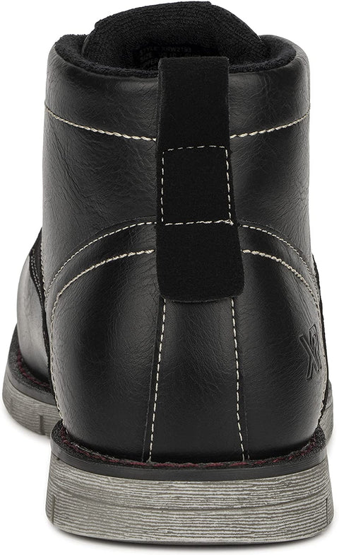 Xray Footwear Men’s Echo Fashion Chukka Boots Faux Leather Lace Up, Round Toe, Thermoplastic Rubber Outsole