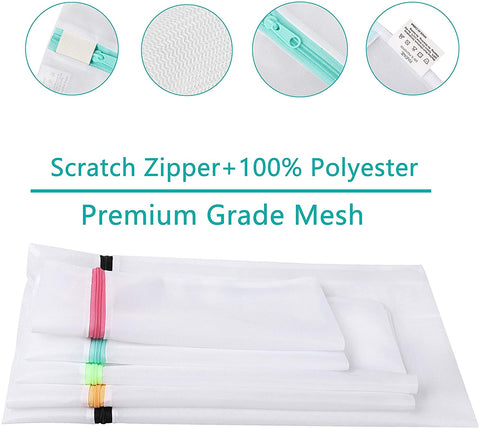 Bagail Set of 14 Mesh Laundry Bags for Your blouse,skirt,shirt,pants,jeans,dress,etc