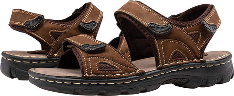 Men's Sandals Summer Casual Genuine Leather Beach Sandals for Men Outdoor and Indoor Comfort Open Toe Fisherman Sandals
