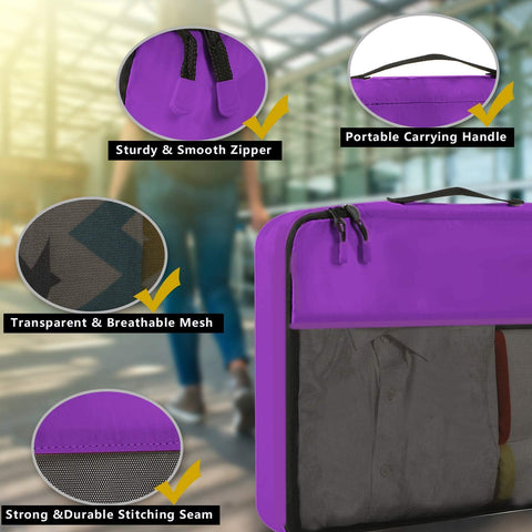 Bagail Set of 12 Packing Cubes for storing your travel items and daily necessities.