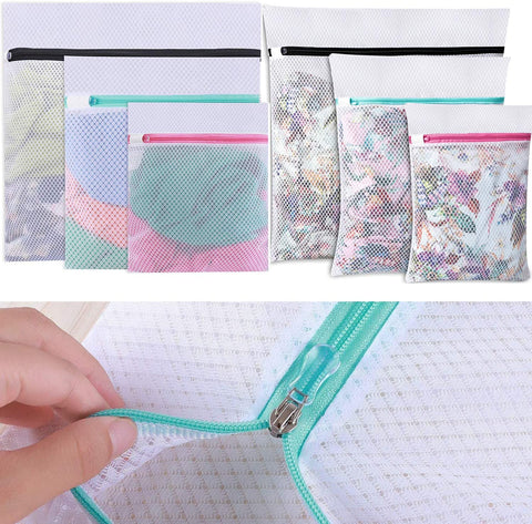 Bagail Set of 6 Mesh Laundry Bags for Your blouse,skirt,shirt,pants,jeans,dress,etc