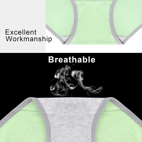 Cotton Full Coverage Underwear Womens Panties No Ride Up Hipster Soft Breathable Stretch Bikini Ladies Briefs 6 Pack