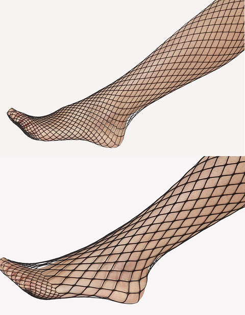 Womens Sexy Fishnet Tights Jacquard Pattern Lace Stockings Pantyhose 6pcs Pack