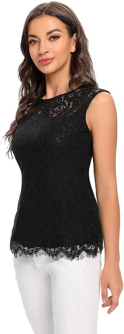 Women's Lace Fashion Tops/Crop/T-Shirt/Tank/Midi
